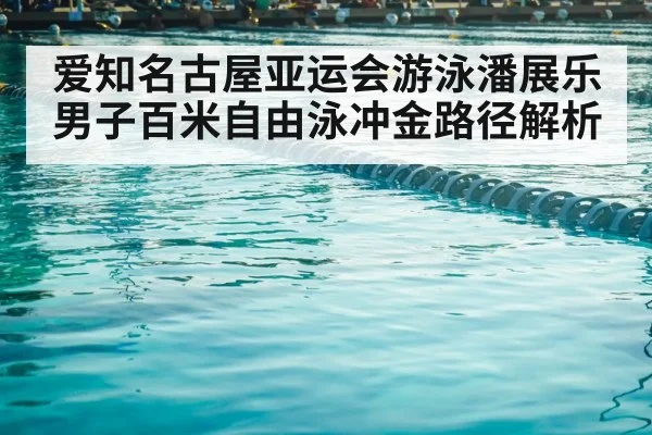 爱知名古屋亚运会游泳潘展乐男子百米自由泳冲金路径解析